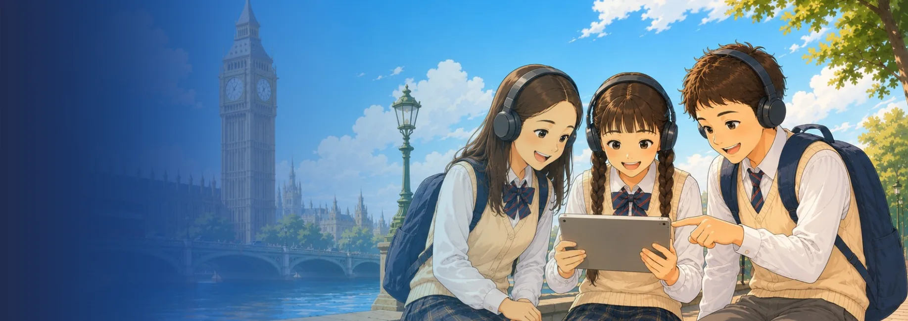 Students studying together
